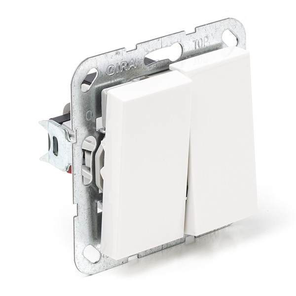 Schakelaar Gira SY55 (Inbouw, Wissel/Wissel, Wit) GIRA